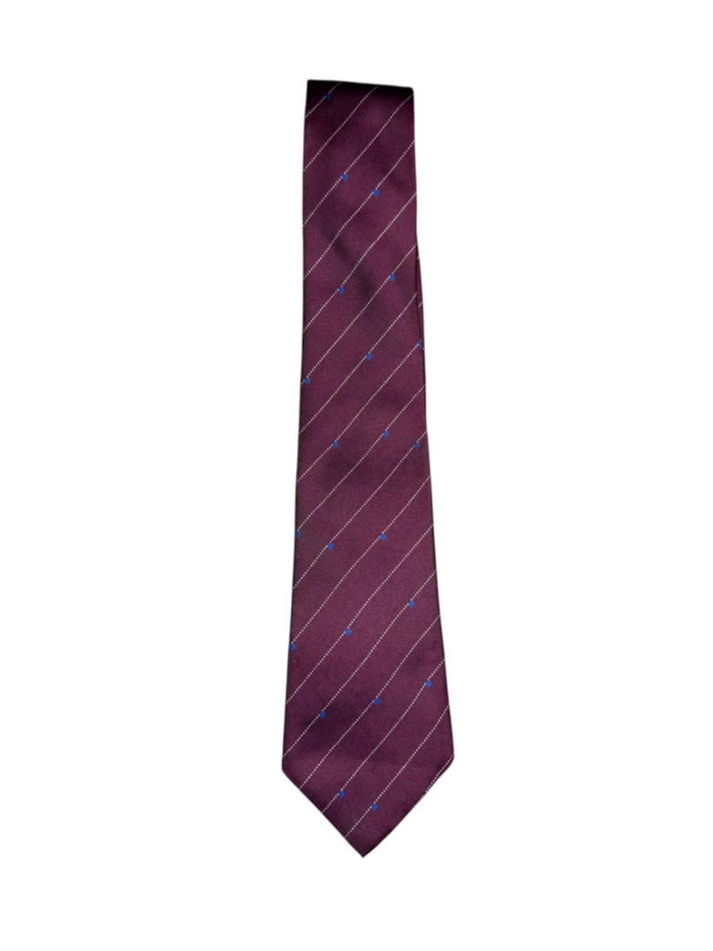 Vintage Men's Burgundy Stripe Tie